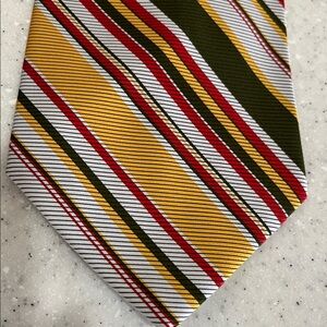 Vtg 70s Richman Brothers Wide Striped Necktie Tie Used Car Salesman Vibes